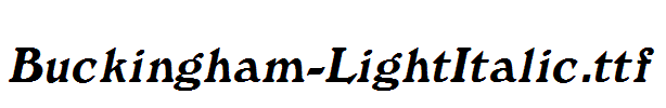 Buckingham-LightItalic.ttf