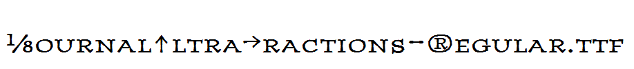 JournalUltraFractions-Regular.ttf