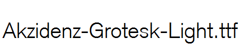 Akzidenz-Grotesk-Light.ttf