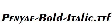 Penyae-Bold-Italic.ttf