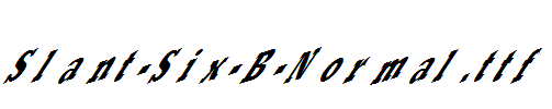 Slant-Six-B-Normal.ttf