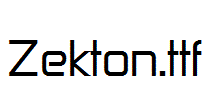 Zekton.ttf