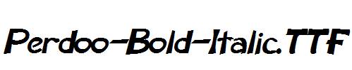 Perdoo-Bold-Italic.ttf