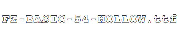 FZ-BASIC-54-HOLLOW.ttf