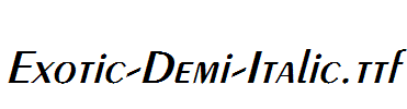 Exotic-Demi-Italic.ttf