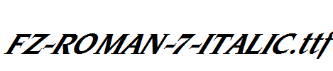 FZ-ROMAN-7-ITALIC.ttf