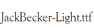 JackBecker-Light.ttf