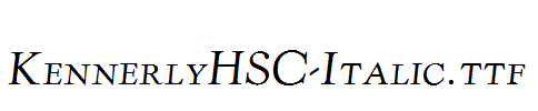 KennerlyHSC-Italic.ttf