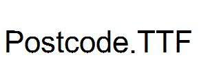 Postcode.ttf