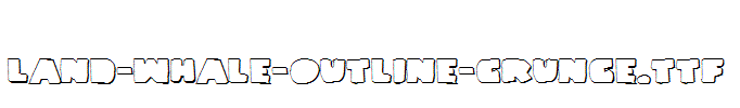 Land-Whale-Outline-Grunge.ttf