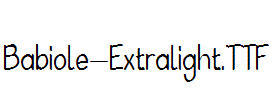 Babiole-Extralight.ttf