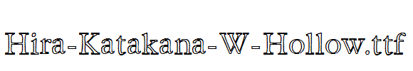 Hira-Katakana-W-Hollow.ttf