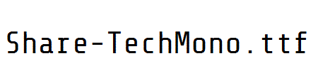 Share-TechMono.otf