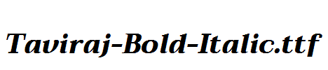 Taviraj-Bold-Italic.ttf