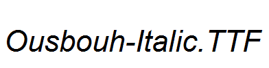 Ousbouh-Italic.ttf