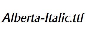 Alberta-Italic.ttf