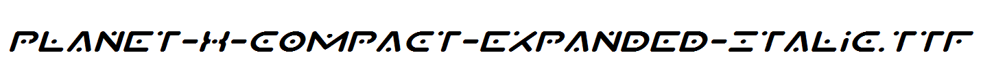 Planet-X-Compact-Expanded-Italic.ttf