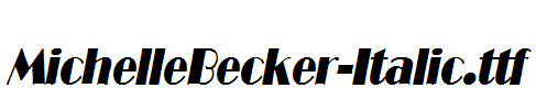 MichelleBecker-Italic.ttf