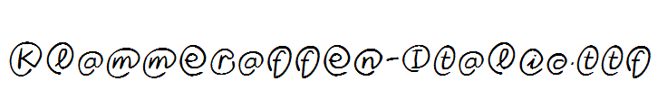 Klammeraffen-Italic.ttf