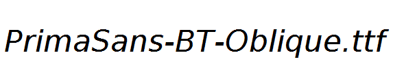 PrimaSans-BT-Oblique.ttf