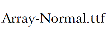 Array-Normal.ttf