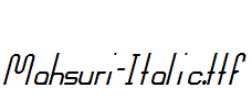 Mahsuri-Italic.ttf