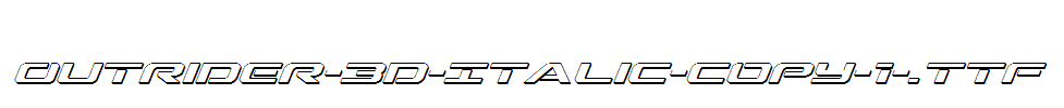 Outrider-3D-Italic-copy-1-.ttf