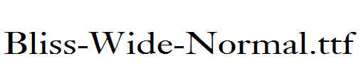 Bliss-Wide-Normal.ttf