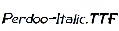 Perdoo-Italic.ttf