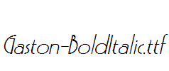 Gaston-BoldItalic.ttf