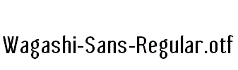 Wagashi-Sans-Regular.otf