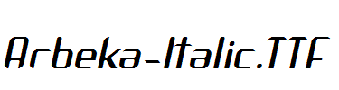 Arbeka-Italic.ttf