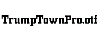 TrumpTownPro.otf