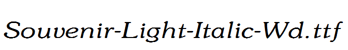 Souvenir-Light-Italic-Wd.ttf