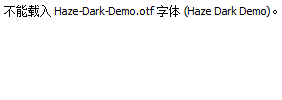 Haze-Dark-Demo.otf