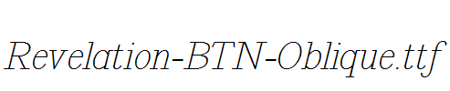 Revelation-BTN-Oblique.ttf