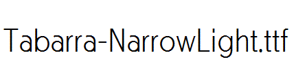 Tabarra-NarrowLight.ttf