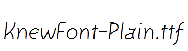 KnewFont-Plain.ttf