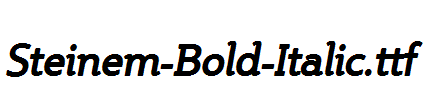 Steinem-Bold-Italic.ttf