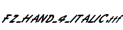 FZ-HAND-4-ITALIC.ttf