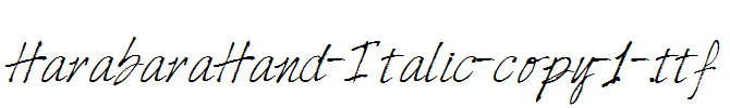 HarabaraHand-Italic-copy-1-.ttf