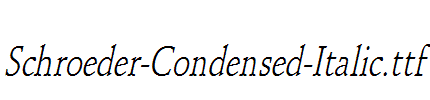 Schroeder-Condensed-Italic.ttf