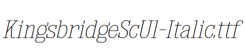 KingsbridgeScUl-Italic.ttf