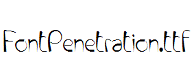 FontPenetration.ttf