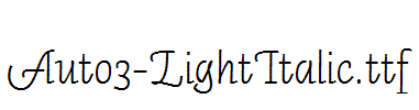 Auto3-LightItalic.ttf