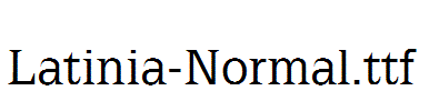 Latinia-Normal.ttf