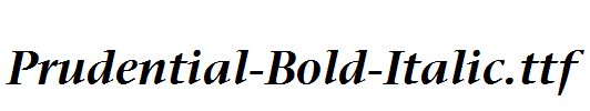 Prudential-Bold-Italic.ttf