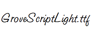 GroveScriptLight.ttf