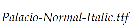 Palacio-Normal-Italic.ttf