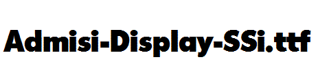 Admisi-Display-SSi.ttf